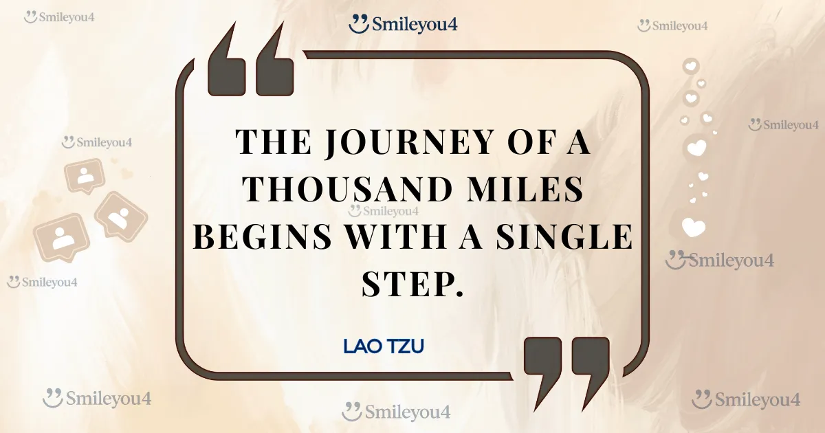 journey of a thousand miles, single step quote A serene, winding path through a misty forest, with a single footstep visible in the foreground, illustrating Lao Tzu's quote on starting a great journey.