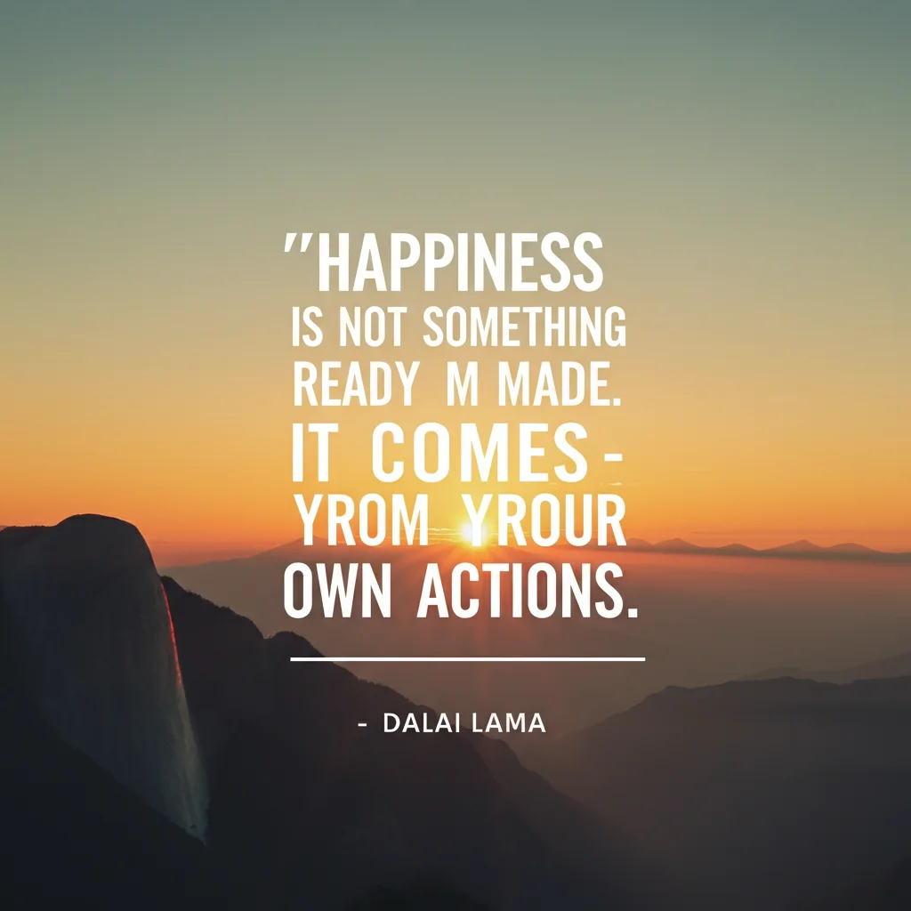 Why Happiness Isn't Found, It's Built: The Dalai Lama's Guide to Creating Joy